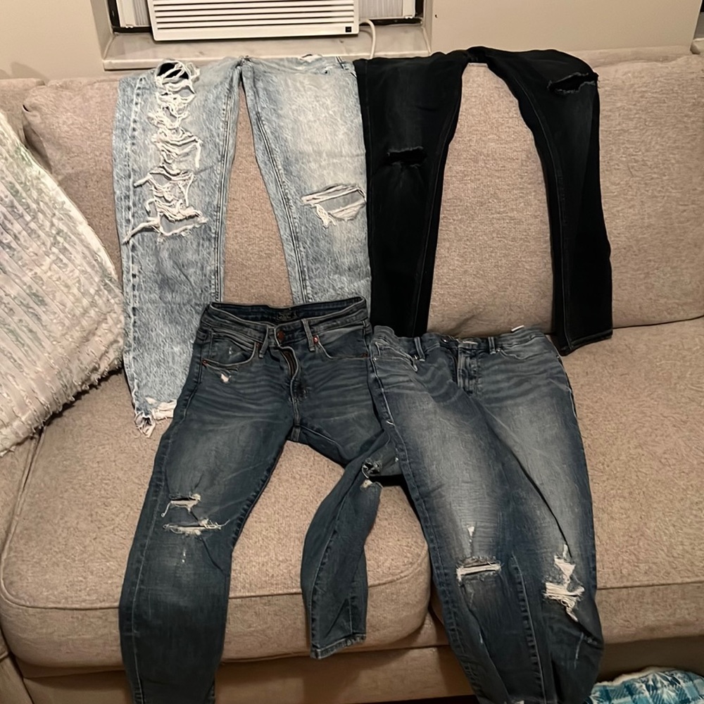 Four pair of jeans. Price for all four